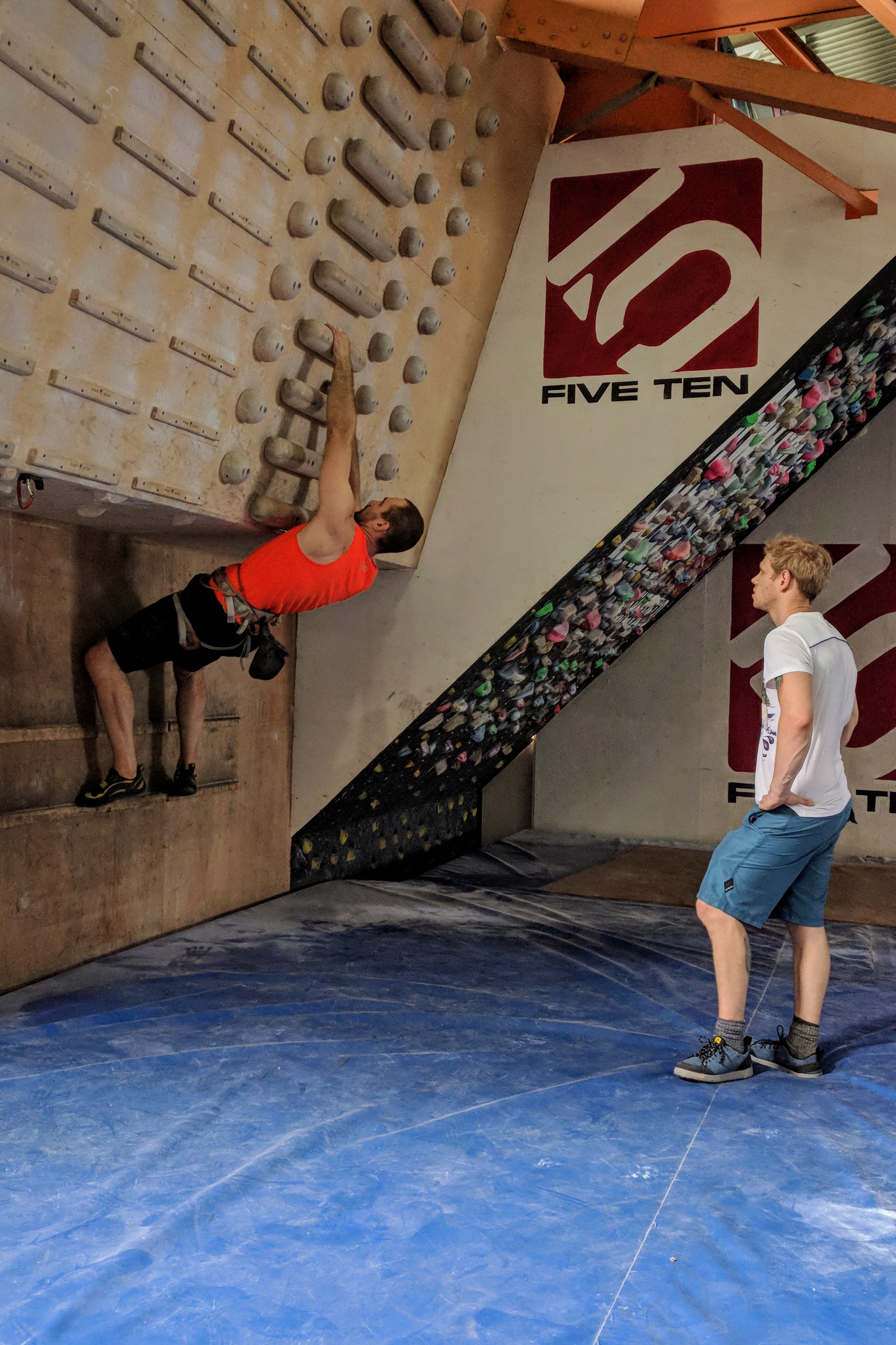 Training session at Awesome Walls, Sheffield